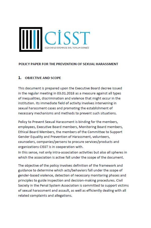 Prevention of Sexual Harassment